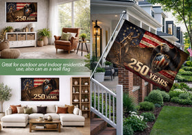 RustField Co. Front-and-back We the People banner for events and commemorations.