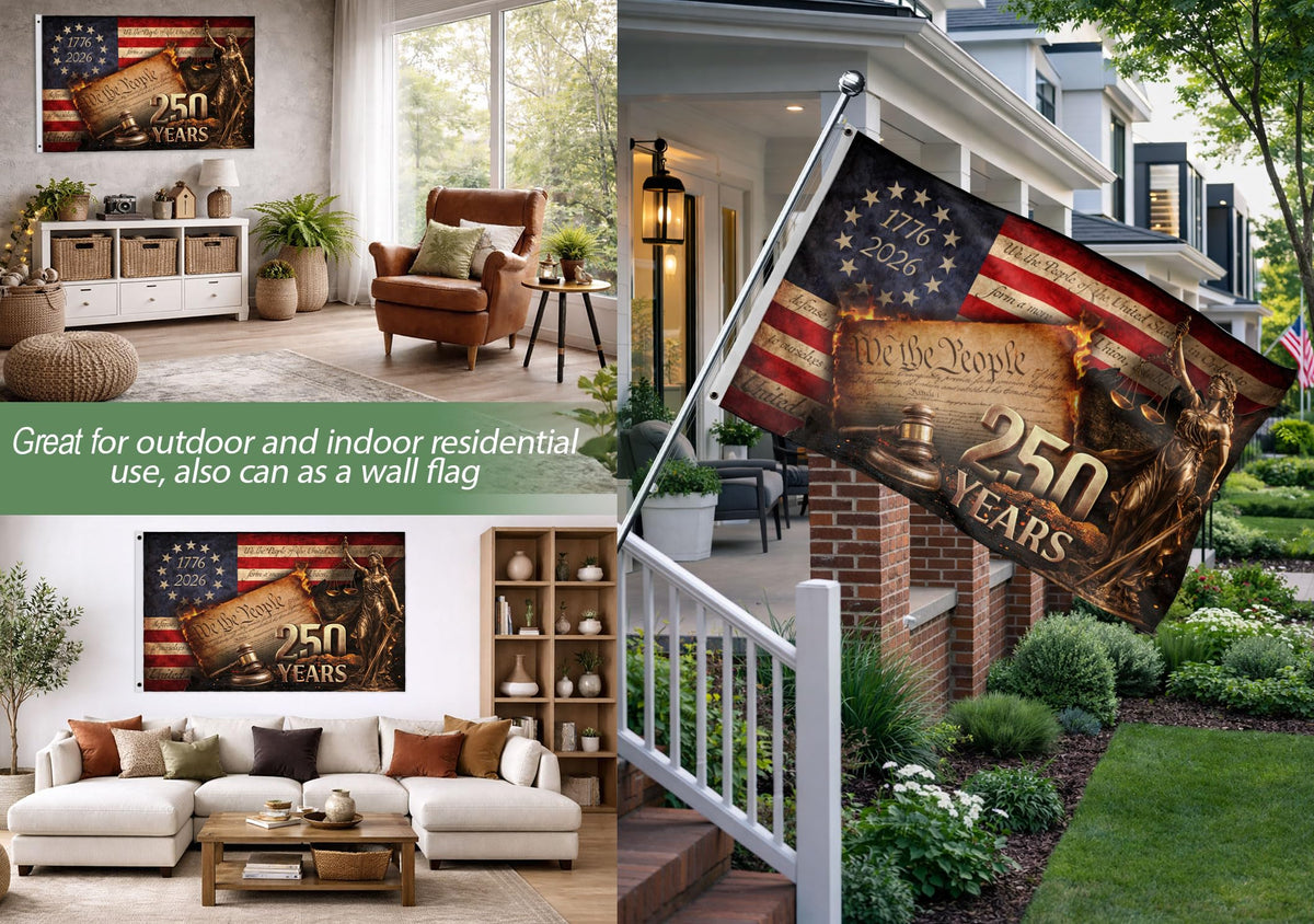 RustField Co. commemorative flag gift-ready for friends and family.