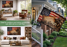 RustField Co. commemorative flag gift-ready for friends and family.