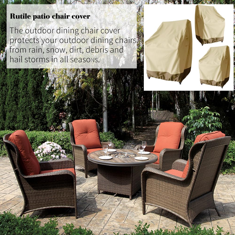 Rutile waterproof outdoor cover shields furniture from rain and sun
