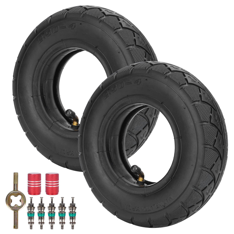 RUTU 2-pack tire and inner tube for quick equipment replacement and reduced downtime.