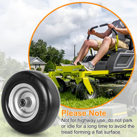 RUTU polyurethane core provides cushioned ride without flats on uneven ground