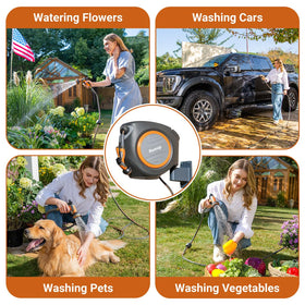 Ruvup 180-degree swivel bracket enabling flexible watering coverage