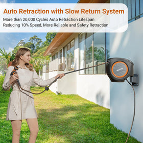 Ruvup automatic retraction mechanism close-up highlighting smooth rewind