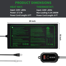 Ruyyi digital thermostat display indicating precise root-zone temperature
