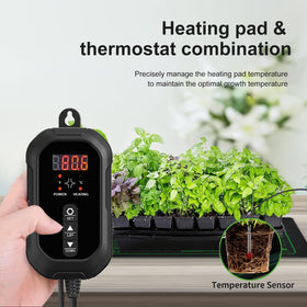 Close-up of temperature probe guiding automatic heat adjustments