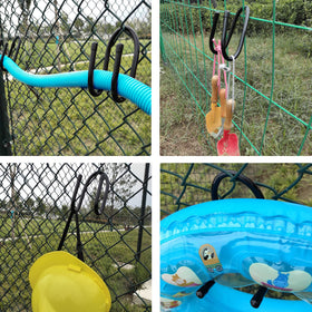 RUZUO PVC-coated hooks resist rust and UV rays for long-lasting outdoor use.