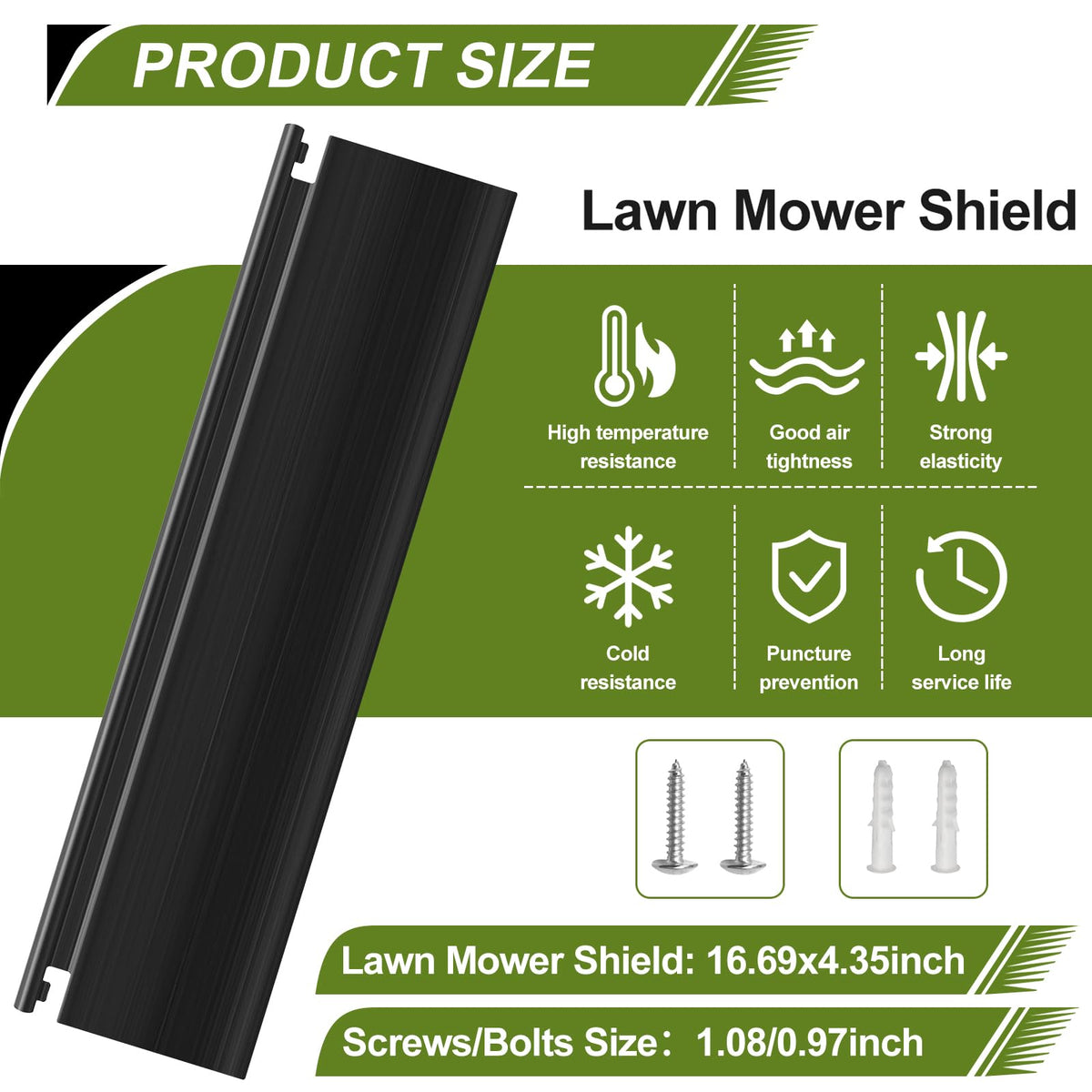 Rvanv 731-07203 size dimensions; shield measures about 4.5 inches tall.