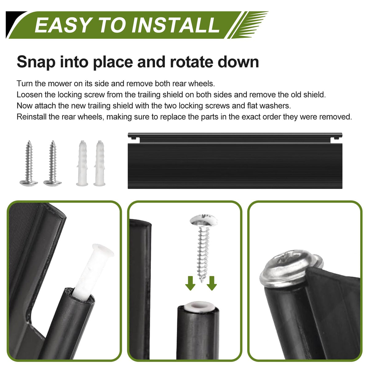 Rvanv 731-07203 angled view; easy-to-install design with included screws.