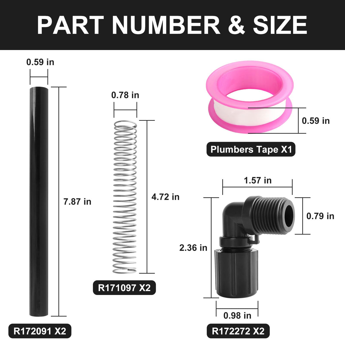 Rvanv 5/8-inch feeder tubing included with 320 kit for Rainbow connection.