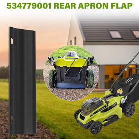 Rvanv rear apron guard shields parts during mowing tasks.