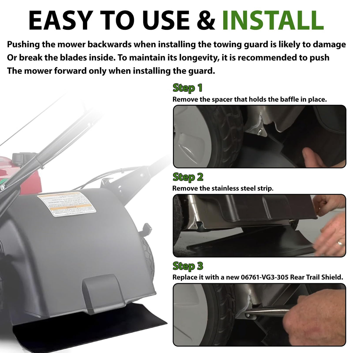 Rvanv shield flap for HRR216K2 keeps the undercarriage clean