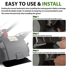 Rvanv shield flap for HRR216K2 keeps the undercarriage clean