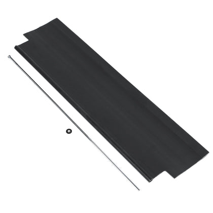 Rvanv rear trail shield flap on HRR216 deflects debris for cleaner undercarriage