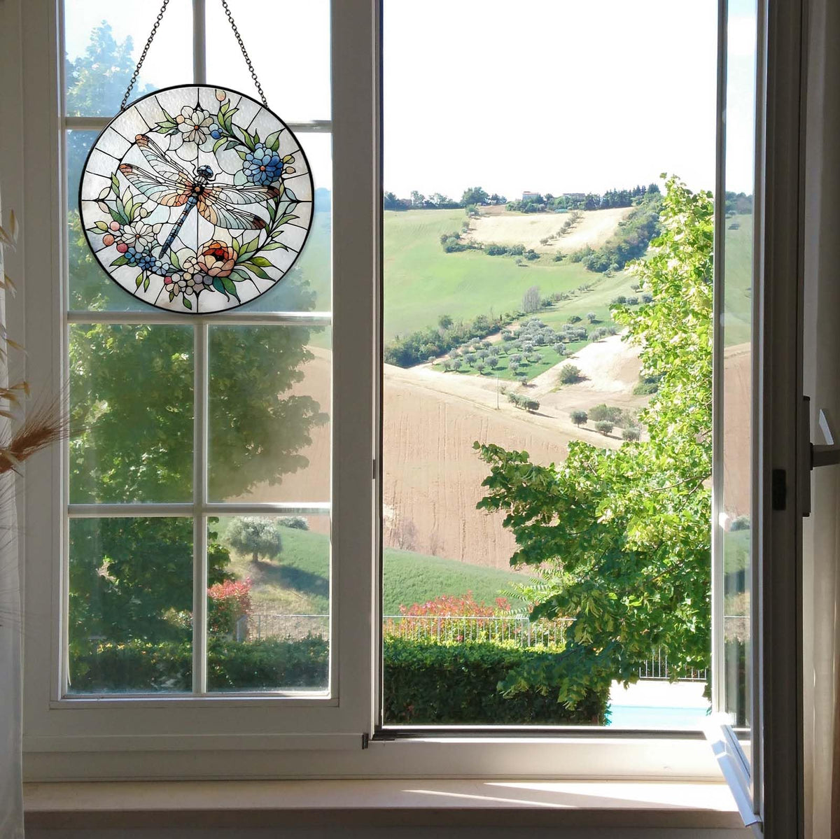RVEAFA dragonfly suncatcher ideal for housewarming decor