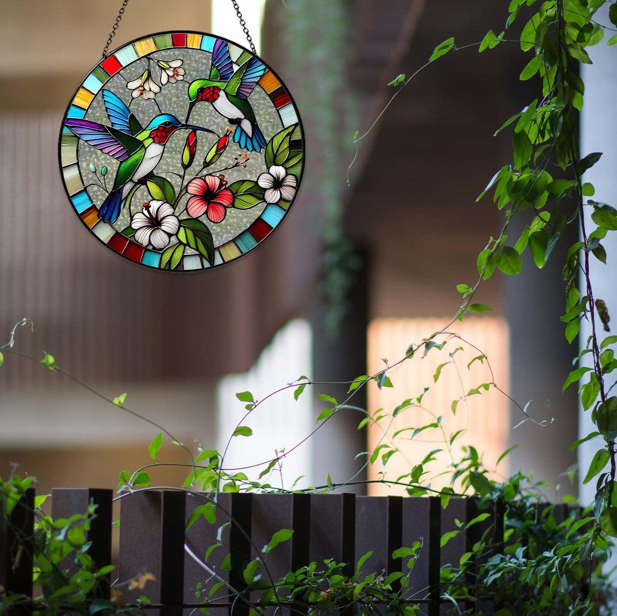 RVEAFA hummingbird bird suncatcher complements kitchen and living spaces.