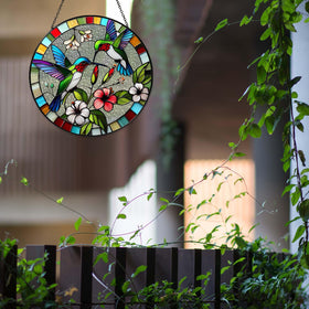 RVEAFA hummingbird bird suncatcher complements kitchen and living spaces.
