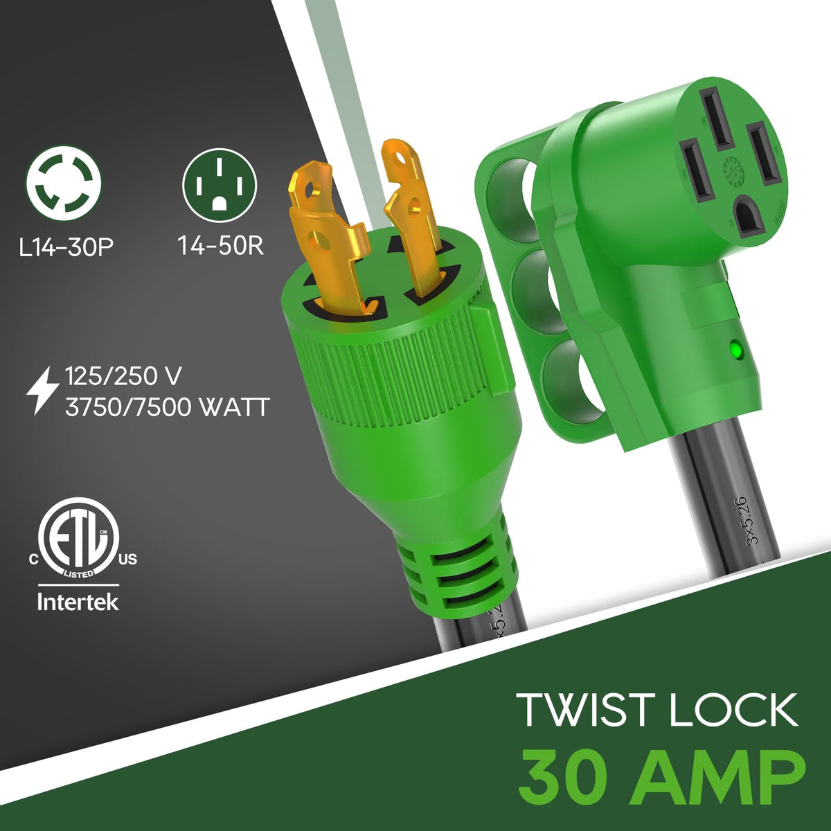 LED power indicator shows when the adapter is live for safer operation