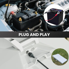 rvicees spark-proof clamps keep DC power safe during quick connections.