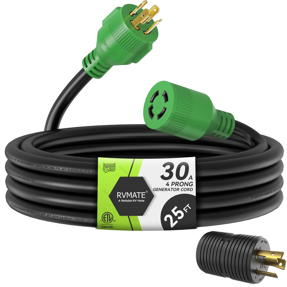 RVMATE 30A L14-30P plug ready for secure generator connections during outages