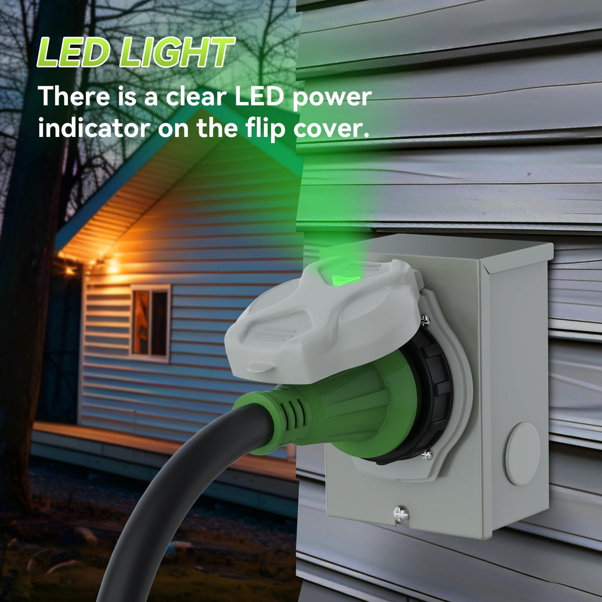RVMATE outdoor-ready inlet box for transfer switches and generator-ready panels