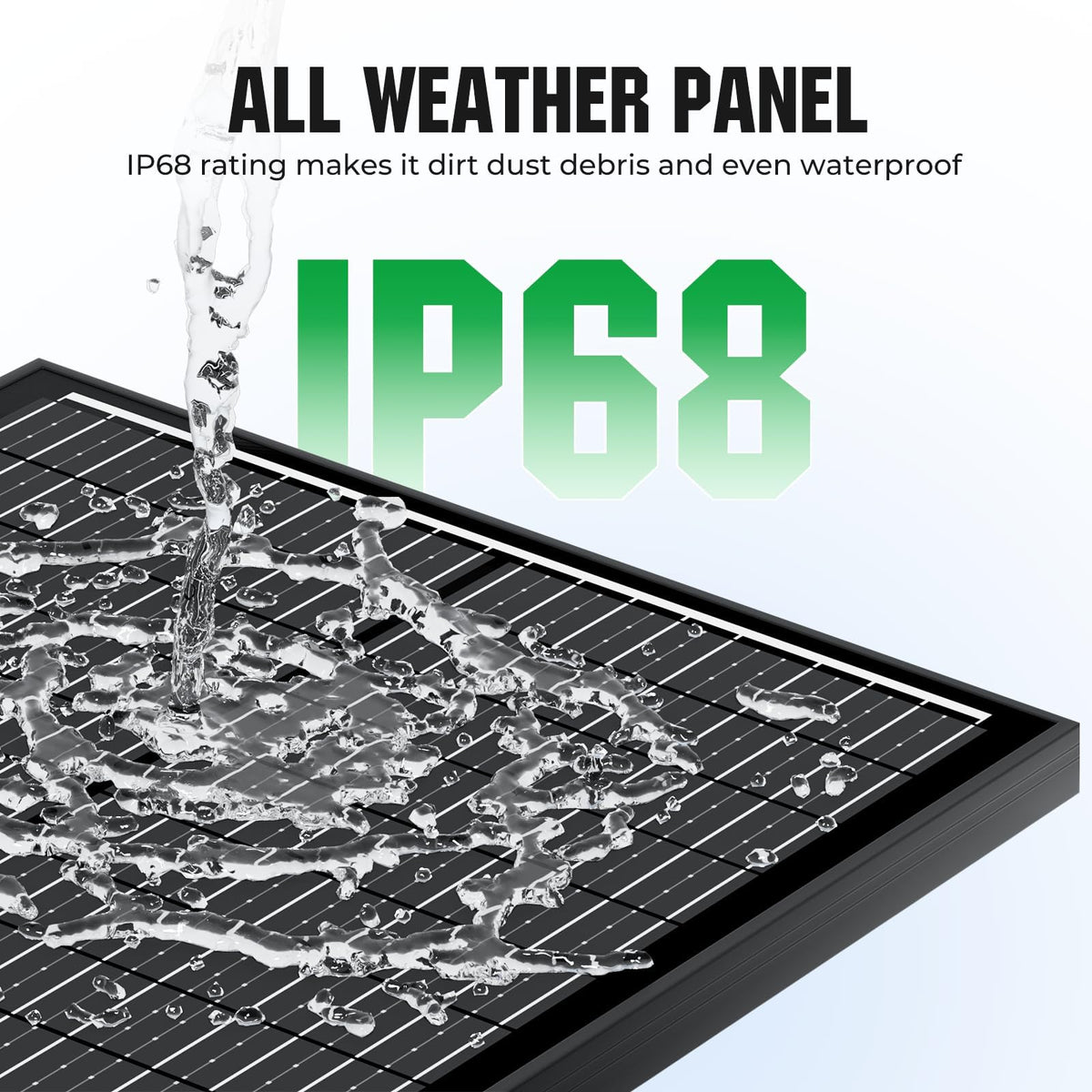 Rvpozwer 18BB 200W panel side profile for slim roof installation