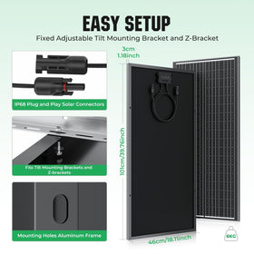 Rvpozwer 18BB 200W panel tempered glass close-up for durability