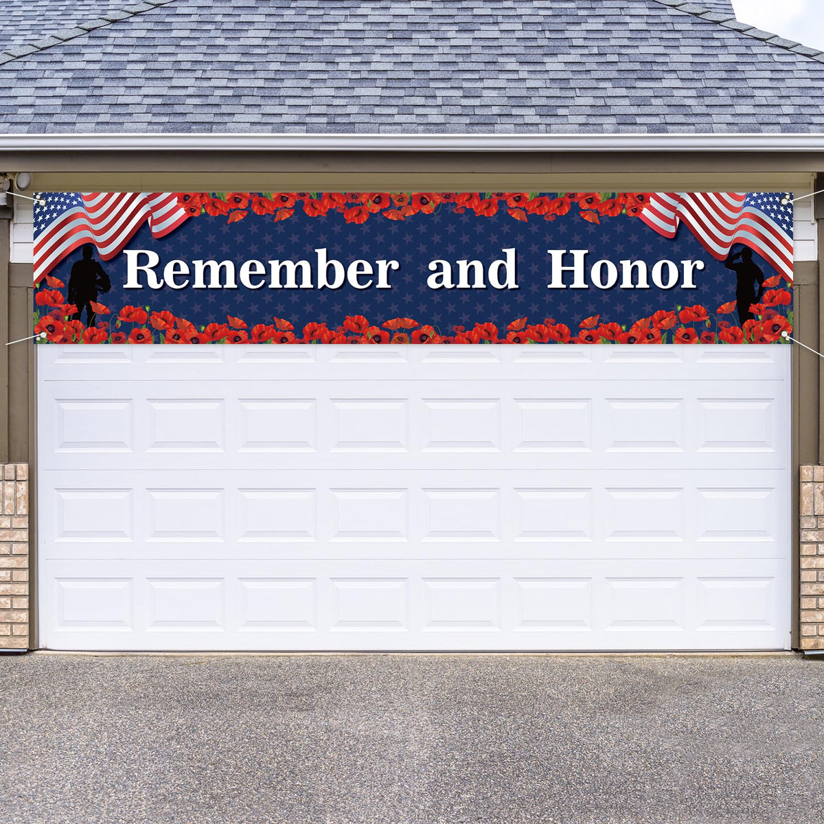 Rvsticty 4th of July banner outdoor display, withstands outdoor use while staying vibrant.