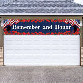 Rvsticty 4th of July banner outdoor display, withstands outdoor use while staying vibrant.