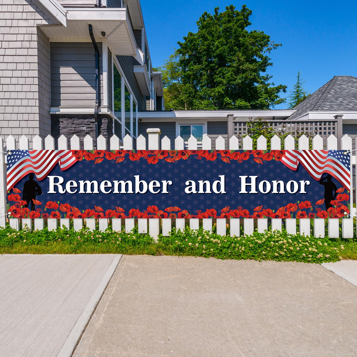 Rvsticty Memorial Day banner interior wall decor, versatile for any space.