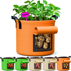 RVZHI 5-gallon potato grow bags in a six-pack for easy home vegetable gardening.