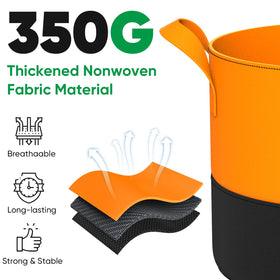 RVZHI breathable nonwoven fabric pots promote air pruning for vigorous roots