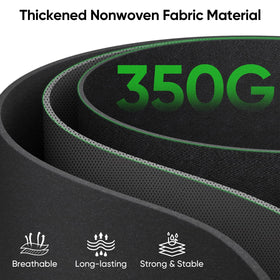 RVZHI heavy-duty 350g nonwoven bags designed for durable garden use.
