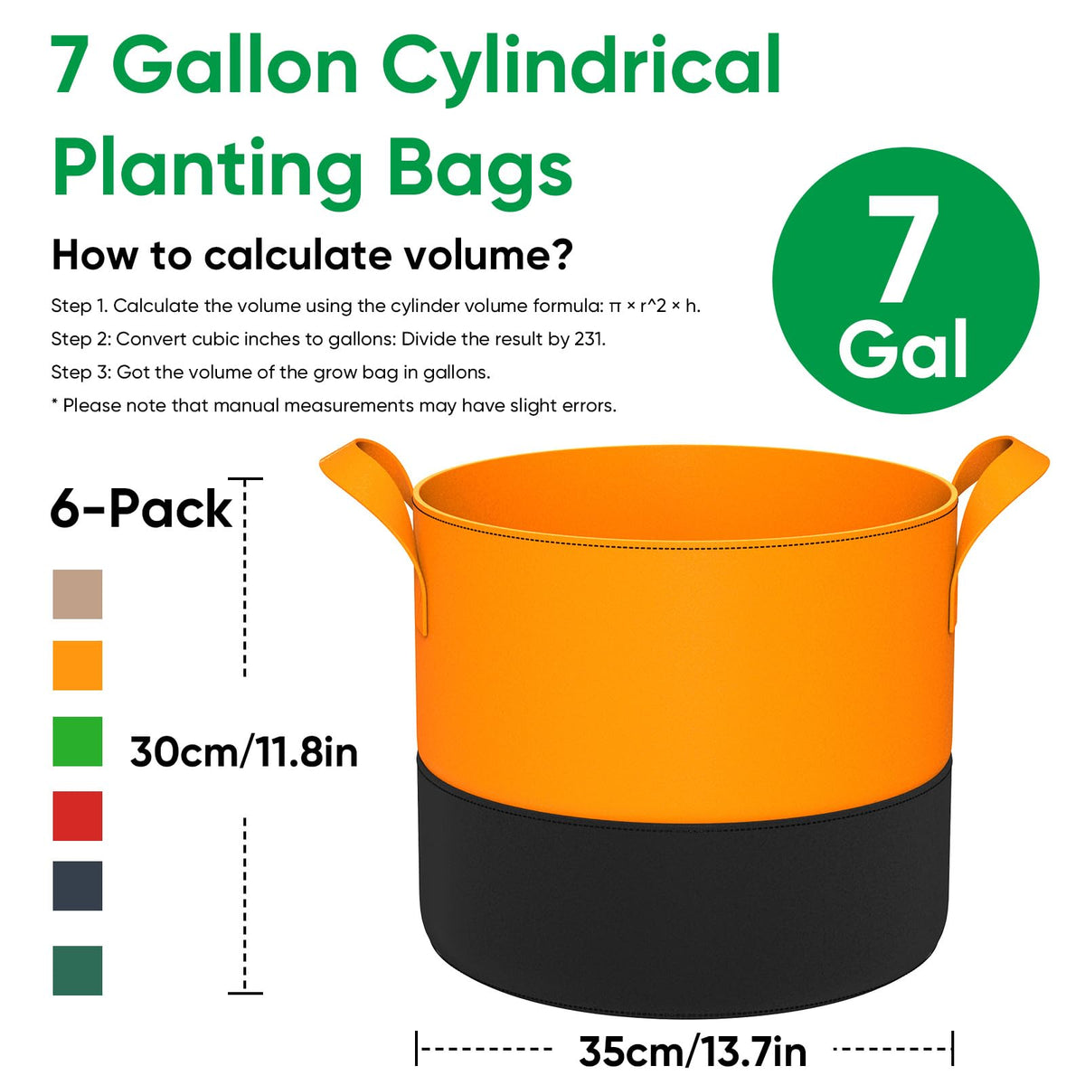RVZHI premium breathable 350g felt material promotes airflow and robust root pruning.