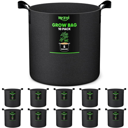 RVZHI potato grow bag 5-gallon pack for versatile planting in small spaces.