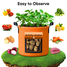 RVZHI grow bags feature reinforced stitching for long-lasting use.