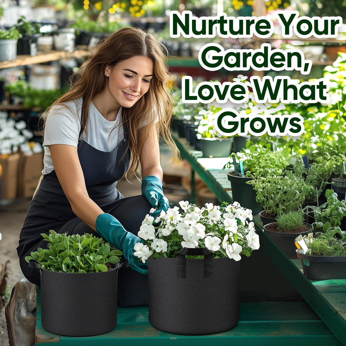 RVZHI thickened fabric promotes drainage and airflow for healthy roots.