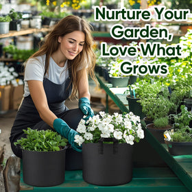 RVZHI thickened fabric promotes drainage and airflow for healthy roots.