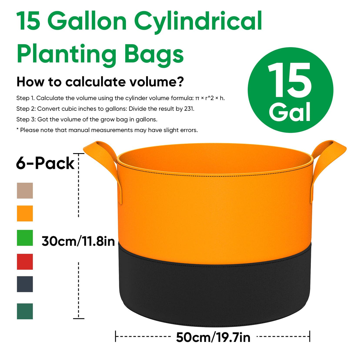 RVZHI upgraded two-color grow bags with heat-absorbing underparts for healthier growth.