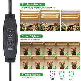 RWNTAO 10-level dimmable brightness enables tailored plant lighting.