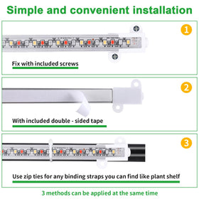 RWNTAO mounting accessories include screws and tapes for easy setup