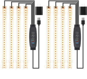 RWNTAO 8.6-inch LED light strip front view boosts indoor plant growth