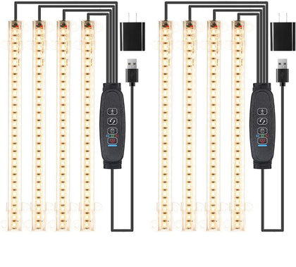 RWNTAO 8.6-inch LED light strip front view boosts indoor plant growth