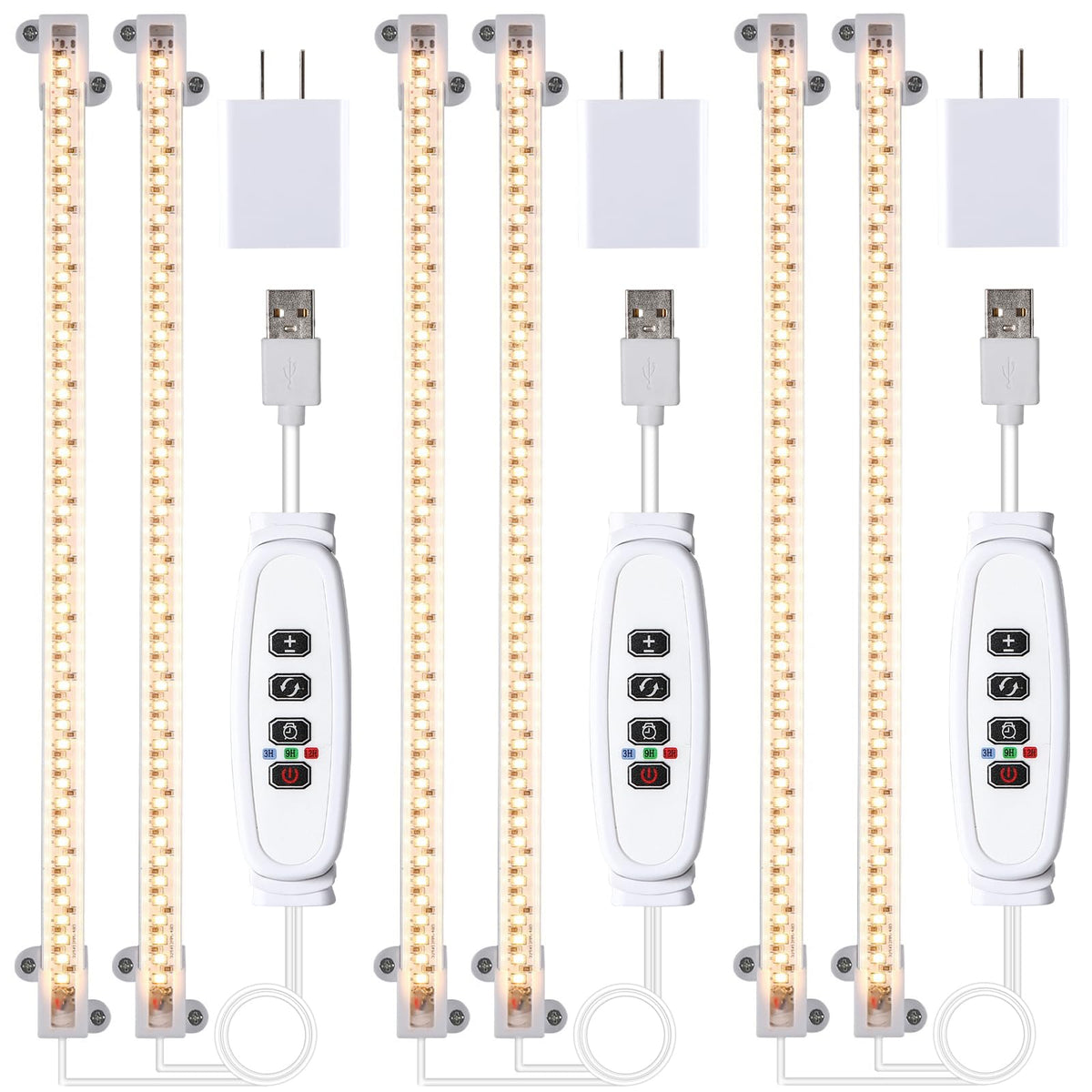 RWNTAO LED grow light strip full-spectrum setup for indoor plant health