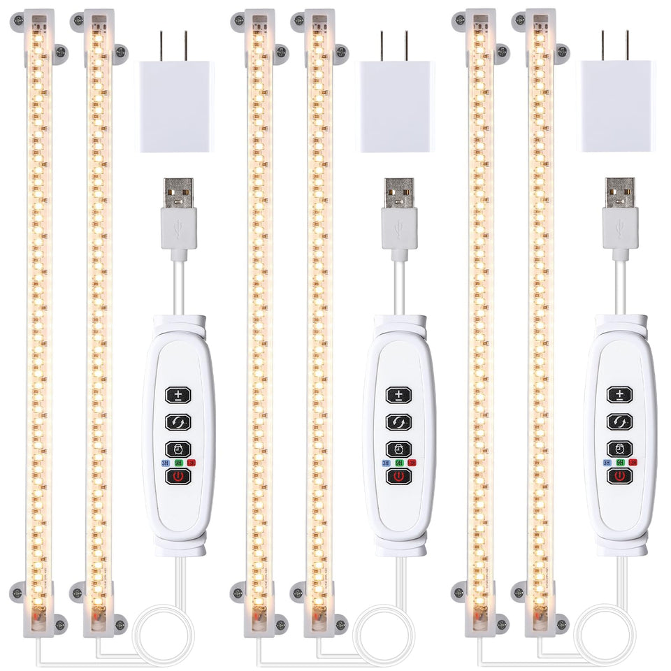 RWNTAO LED grow light strip full-spectrum setup for indoor plant health