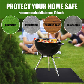 RWSEFK grill mat with double-sided fireproof coating for reliable burn protection.