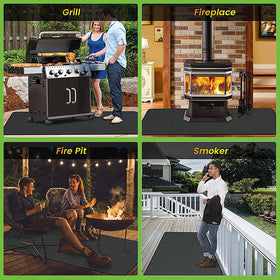 RWSEFK oil-proof, waterproof surface for easy cleanup after grilling.