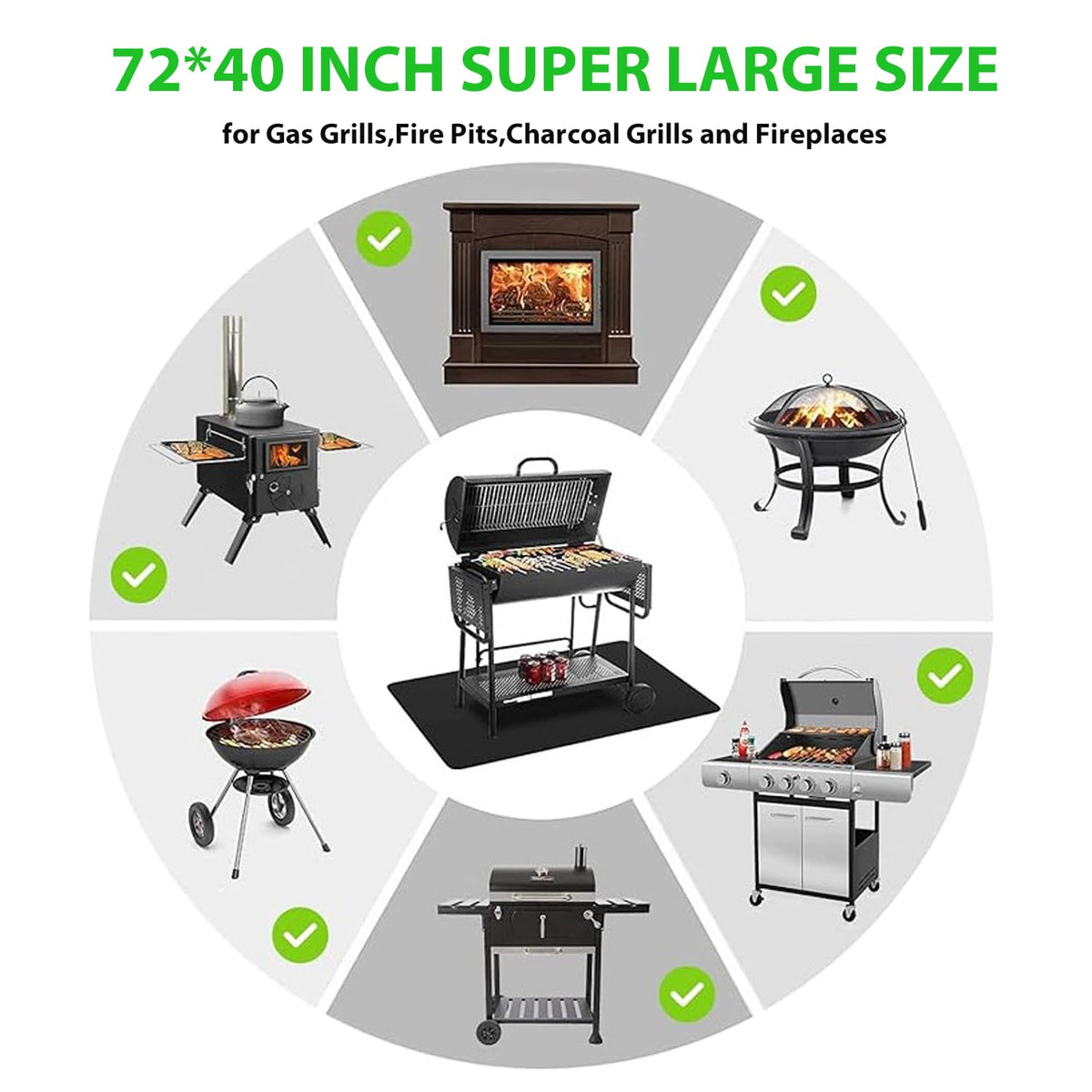 RWSEFK versatile mat for outdoor, camping, backyard, and indoor use.