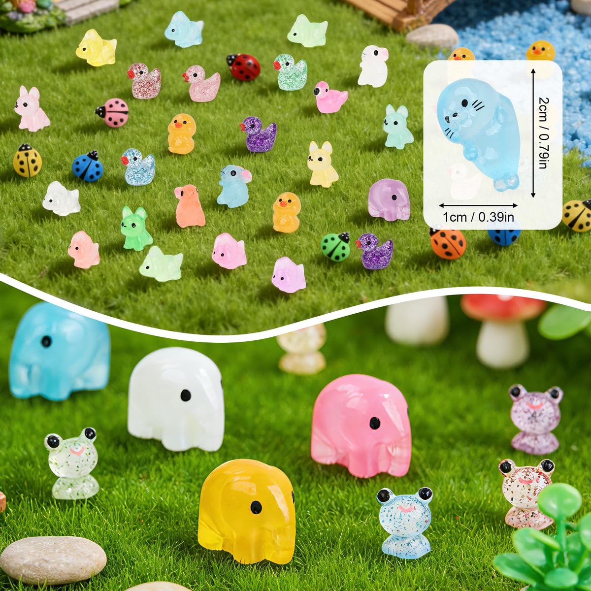 Ryaco birds and penguins miniatures add charm to desks and photos.