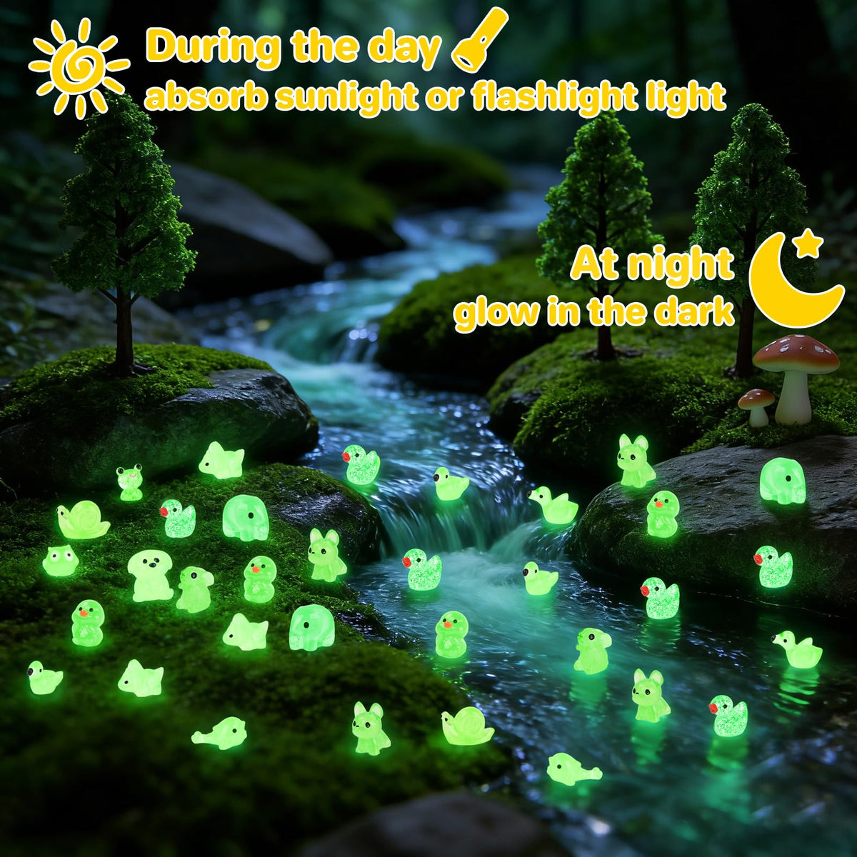 Ryaco resin miniatures glow while being durable for DIY projects and displays.